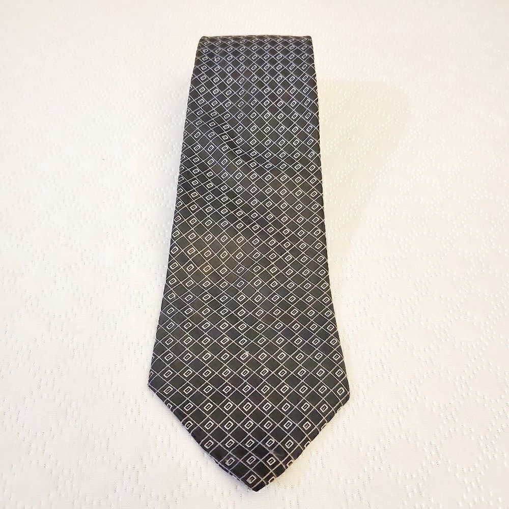 Arrow Black Printed Tie